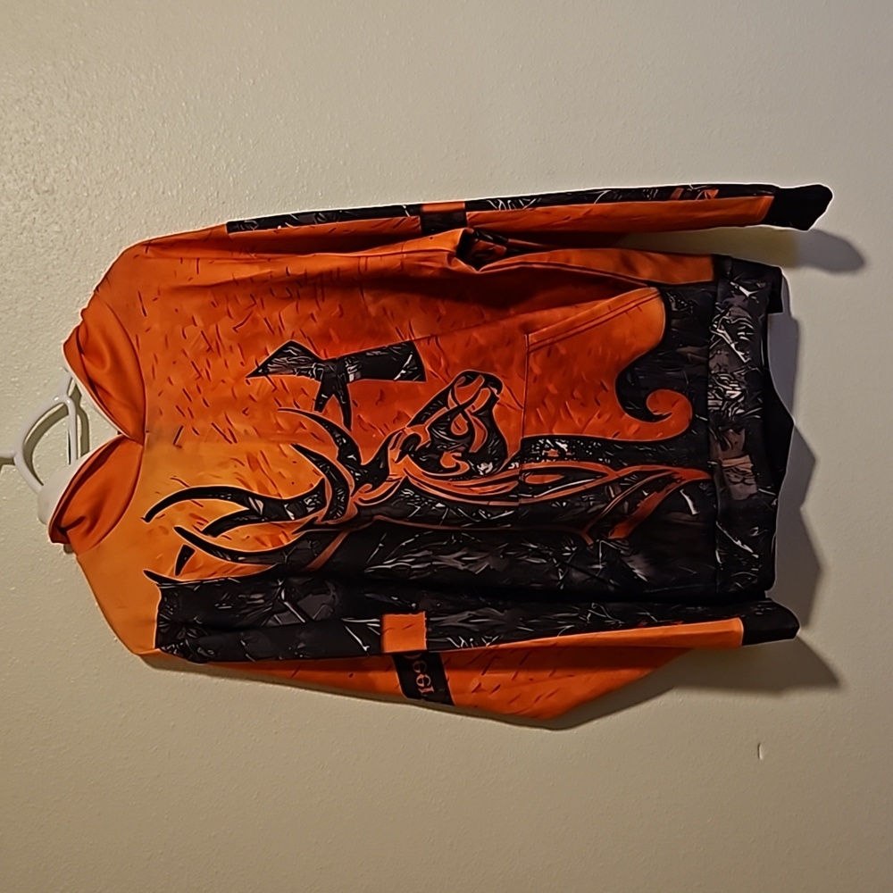 Hunting Big Buck Antler Art Hoodie Sz L